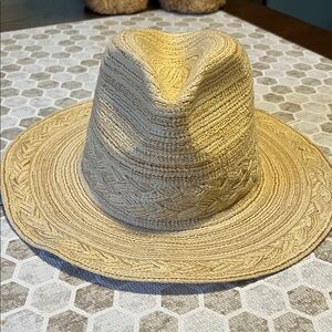Sole Society Braided / Woven Fedora Hat OS